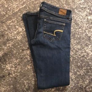 American Eagle stretch jeans. Slim fit, size 0.